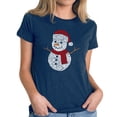 thumbnail image 1 of Christmas Snowman - Women's Premium Blend Word Art T-Shirt, 1 of 2