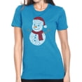 thumbnail image 1 of Christmas Snowman - Women's Premium Blend Word Art T-Shirt, 1 of 2