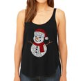 thumbnail image 1 of Christmas Snowman - Women's Premium Word Art Flowy Tank Top, 1 of 2