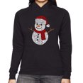 thumbnail image 1 of Christmas Snowman - Women's Word Art Hooded Sweatshirt, 1 of 2