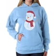 thumbnail image 1 of Christmas Snowman - Women's Word Art Hooded Sweatshirt, 1 of 2