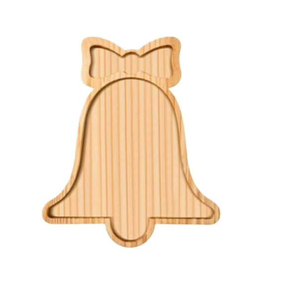 Christmas Snowman Wood Platters Decorative Festive Fruit Tray Charger Plates for Holiday Party Platter