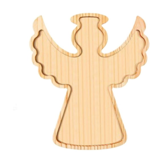 Christmas Snowman Wood Platters Decorative Festive Fruit Tray Charger Plates for Holiday Party Platter