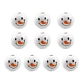 thumbnail image 1 of Christmas Snowman Wooden Beads Winter Wooden Bead Christmas Print Wooden Beads Christmas Wood Craft Beads Snowman, 1 of 19