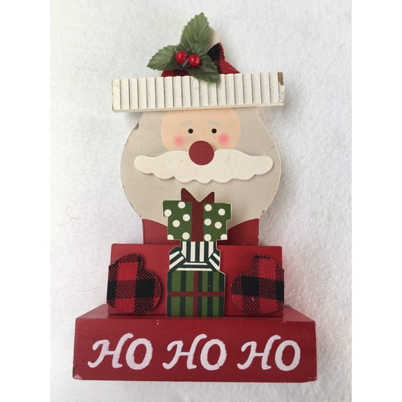 Christmas Snowman or Santa Block Sitter