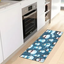 Christmas Snowmans Luxury Kitchen Rug Non Slip Bathroom Plush Mat Shaggy Bedroom Carpet 39"x20"