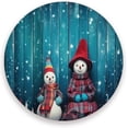 thumbnail image 1 of Christmas Snowmen Coasters Absorbent Moisture Non-Slip Drink Coaster Ceramic Stone with Cork Base Desktop Protection Prevent Furniture Damage 4PCS Home Decor, 1 of 6
