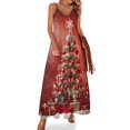 thumbnail image 1 of Christmas Snowmen Sleeveless Dress Woman Fashion Long Dresses Women's Summer Suit Dress Summer 2025 Women, 1 of 7