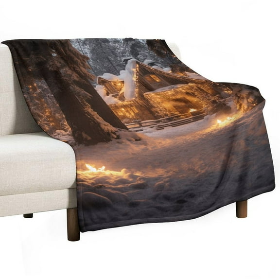 Christmas Snowmen Soft Cozy Warm, Lightweight And Plush Flannel Throw Blankets - Perfect for Couch, Bed, Travel