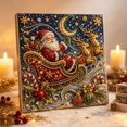 thumbnail image 1 of Christmas Snowy Cottage Diamond Art Pearl Kit | Diamond Painting Kit, DIY Home Decor Wall Art, Beginner DIY Seasonal Party Gift 3D Pearl Sparkle 7.8in x 7.8in, 1 of 7