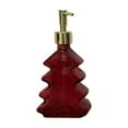 thumbnail image 1 of Christmas Soap Dispenser Bathroom, Christmas Tree Hand Soap Dispenser, Red Glass Dish Soap Dispensers for Kitchen, Refillable Liquid Lotion Bottle with Gold Plastic Pump, Christams Decor, 1 of 6