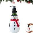 thumbnail image 1 of Christmas Soap Dispenser Set Holiday Theme, 3-Pack Snowman Santa Christmas Tree Shaped Hand Soap Bottles, 10.1 oz Refillable Soap Dispenser for Bathroom Kitchen Festive Decor, 1 of 7