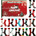 thumbnail image 1 of Christmas Sock Advent Calendar 2025, Warm Funny Holiday Socks, 24 Pairs, 1 of 8