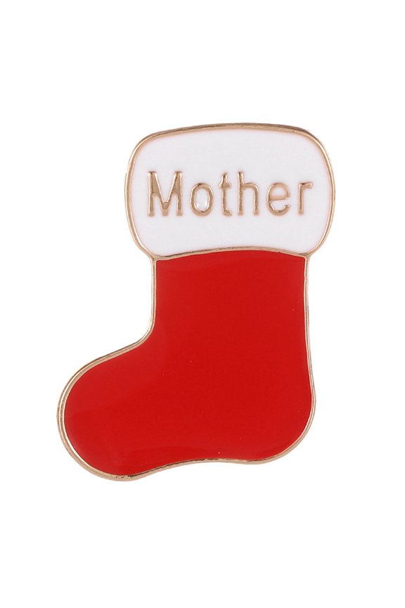 Christmas Sock Lapel Pin for Parties, Dinners, and Weddings Festive Lapel Pin New Year Photo Props