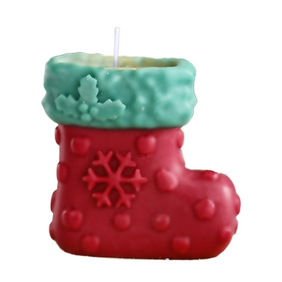 Christmas Socking Shaped Candles, Christmas Candles for Home Scented, Winter Holiday, Natural Soy Wax Jar Aromatherapy Candle Gifts Stocking Stuffers for Women Men Adult