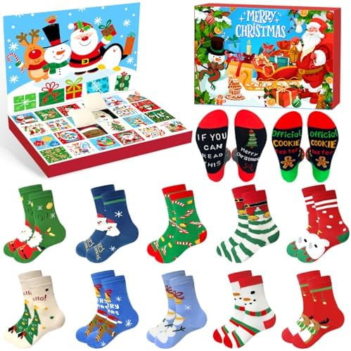 Kngdom Hearts 12 Days Of Socks Advent Calendar NW | Socks Advent
