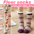 thumbnail image 1 of Christmas Socks Floor Slipper Socks Fuzzy Warm Fleece lined Christmas Stockings, 1 of 6