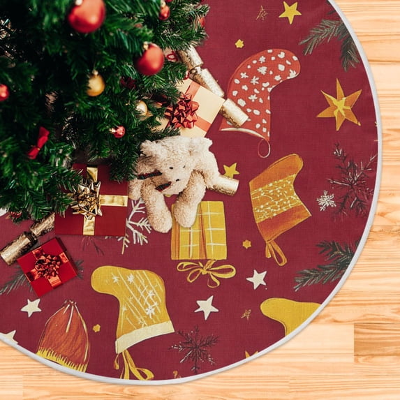 Christmas Socks Gifts Christmas Tree Skirt Xmas Tree Skirt Christmas Decorations Indoor for Holiday Party Decorations