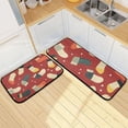 thumbnail image 1 of Christmas Socks Kitchen Mats Non Slip Standing Desk Mat Runner Rug Washable Kitchen Rugs for Floor 2PCS, 1 of 7