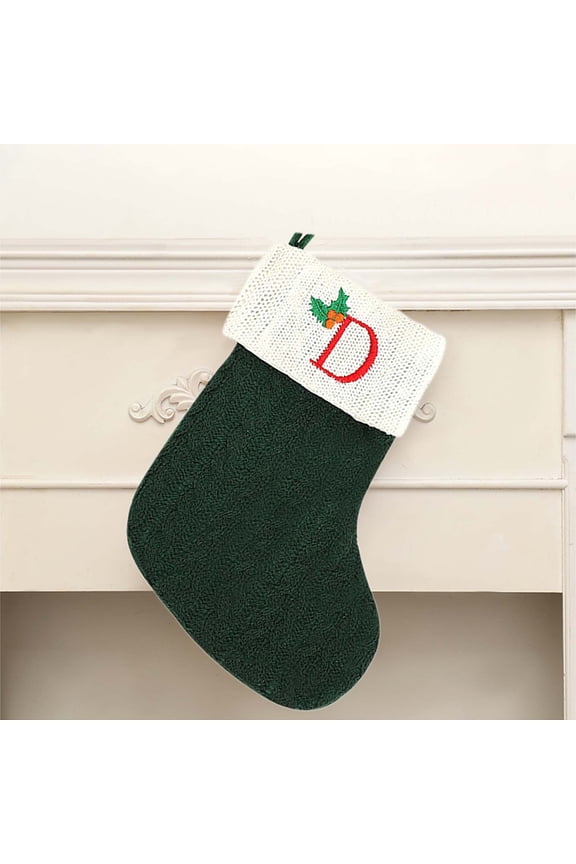 Christmas Socks Knitted Stocking Stuffers, Holiday Socks for Christmas Decorations and Fireplace Ornaments, Cozy Knit Socks for Family Gifts and Stocking Stuffers, Festive Socks for Mantel Akmoler