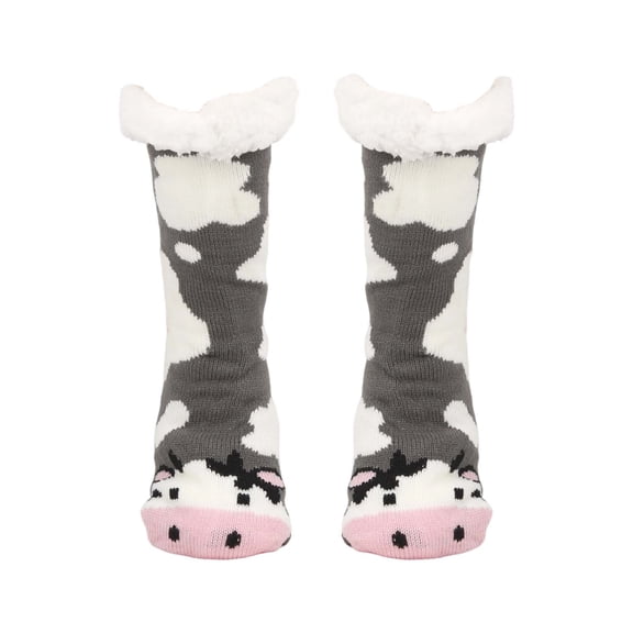 Christmas Socks for Women Cartoon Socks Floor Socks Adult Winter Plus Velvet Socks Sleeping Socks Carpet Socks Slippers Socks