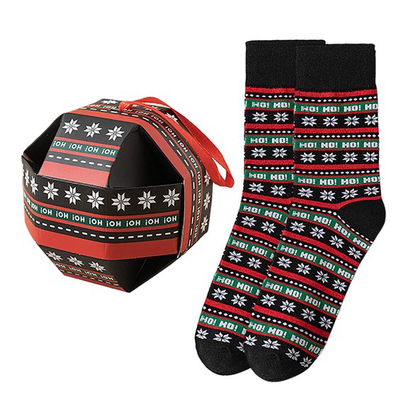Christmas Socks for Women Christmas Autumn And Winter Men's Socks Carton Casual Christmas Style Printed Mid Calf Socks