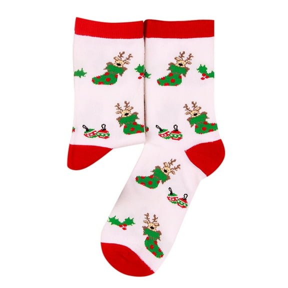 Christmas Socks for Women Christmas Printed Mid Tube Stockings Women's Stockings Festive Socks