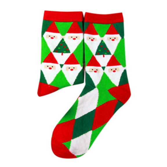 Christmas Socks for Women Christmas Printed Mid Tube Stockings Women's Stockings Festive Socks