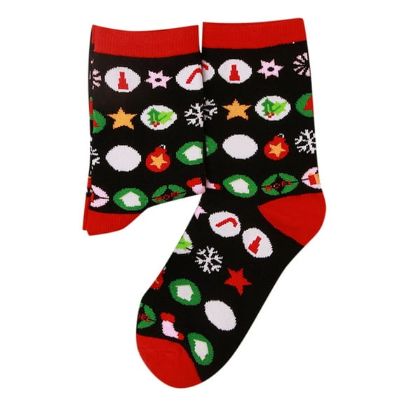 Christmas Socks for Women Christmas Printed Mid Tube Stockings Women's Stockings Festive Socks