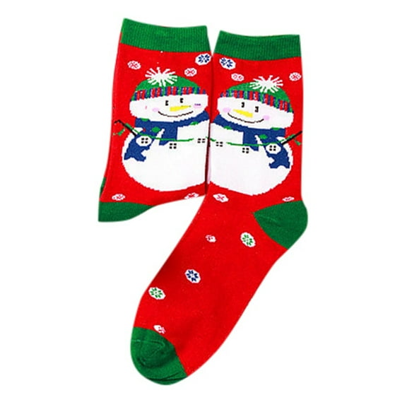 Christmas Socks for Women Christmas Printed Mid Tube Stockings Women's Stockings Festive Socks