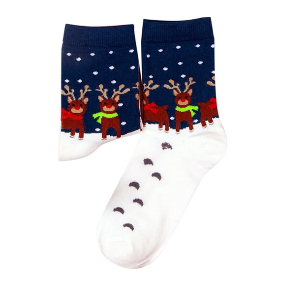Christmas Socks for Women Christmas Printed Mid Tube Stockings Women's Stockings Festive Socks