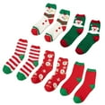 thumbnail image 1 of Christmas Socks for Women Gift - Cozy Fuzzy Fluffy Crew Socks, Non-Slip Warm Soft Sleeping Socks for Winter (Redgreenwhite), 1 of 7