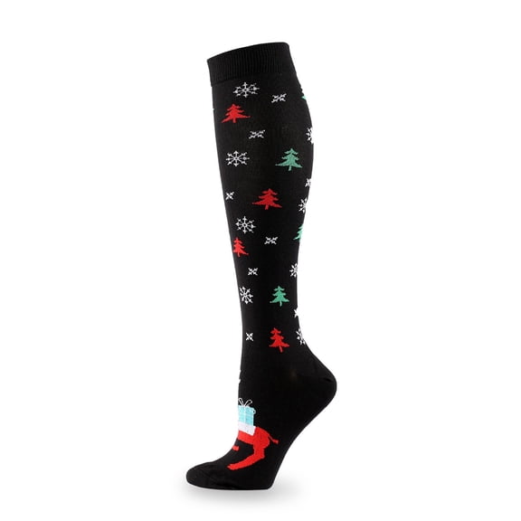 Christmas Socks for Women Leisure And Fashionable Christmas Pressure Socks For Men And Women Sports Long Tube Elastic Compression Gift Socks