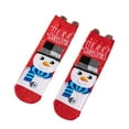 thumbnail image 1 of Christmas Socks for Women Men, Cute Cartoon Pattern Mid Calf Socks for Winter Warmth Holiday Party Gift Exchange(A), 1 of 6