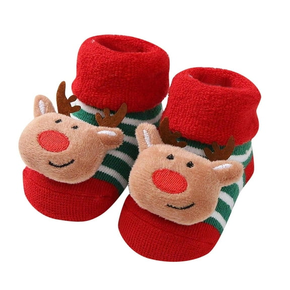 Christmas Socks for Women Santa Figure Knit Socks Cute Baby Snowman Socks Toddler Socks