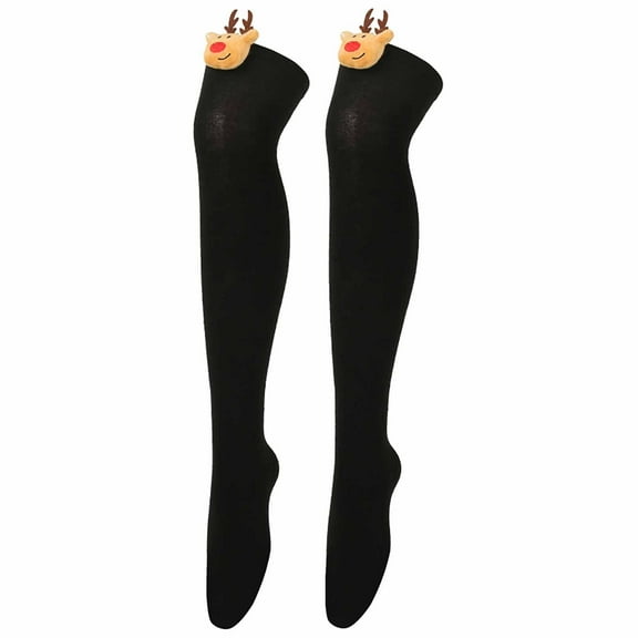 Christmas Socks for Women Stockings Knee Length Stockings Party Socks European And Holiday Striped Socks Reindeer Socks