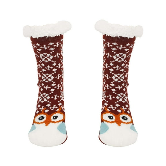 Christmas Socks for Women Winter Warm Thick Confinement Socks Cartoon Animal Cold Sleep Socks