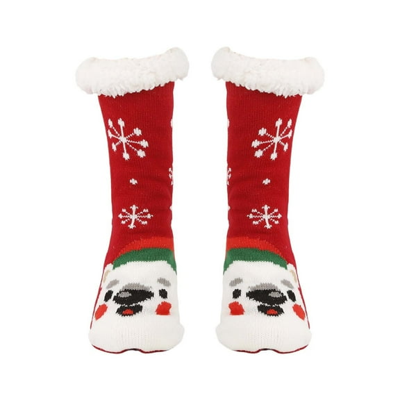 Christmas Socks for Women Winter Warm Thick Confinement Socks Cartoon Animal Cold Sleep Socks
