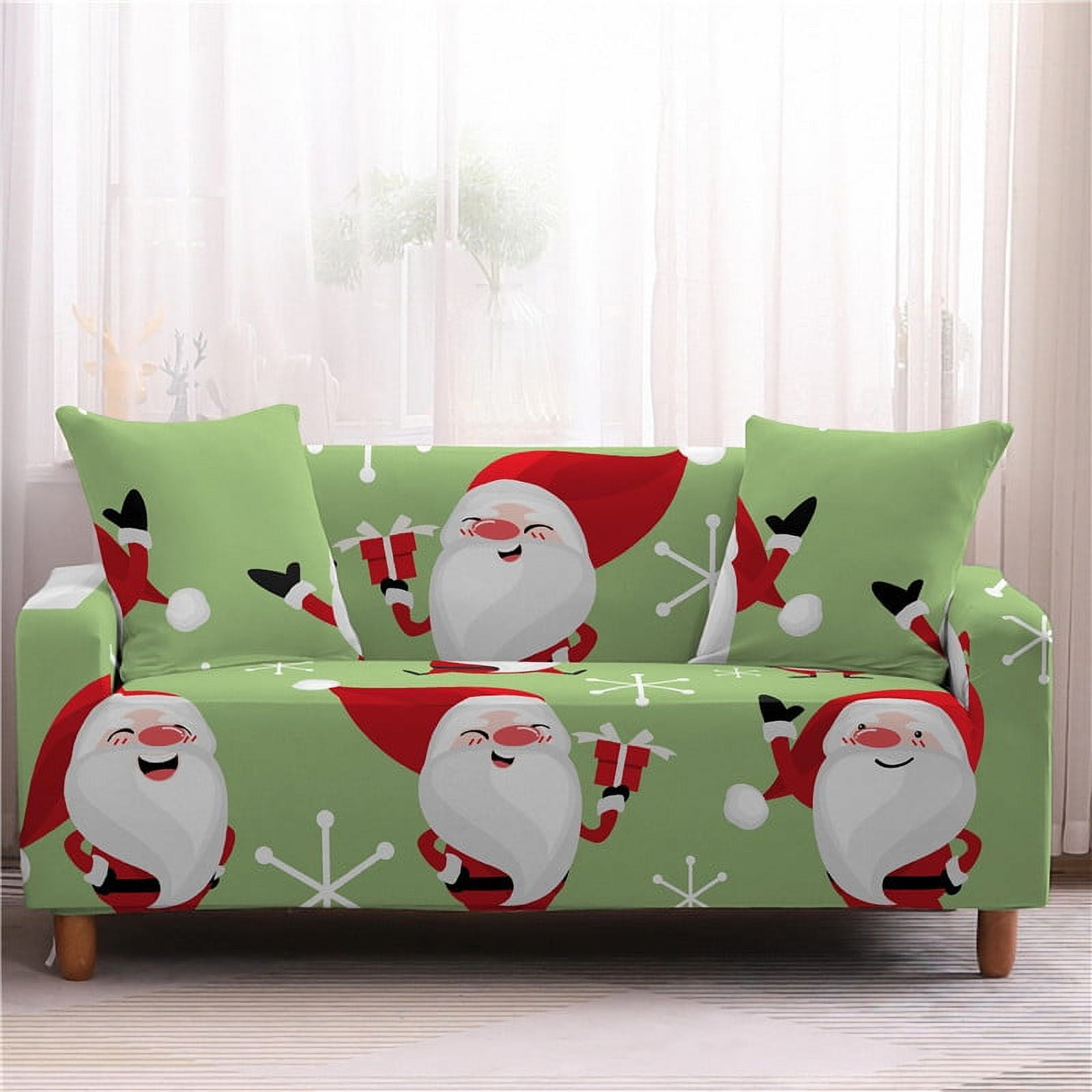 Christmas Sofa Covers,Sofa Cover 3 Seater,Furniture Protector,Digital  Christmas Printed Couch Cover Holiday Decoration,Washable Couch Cover Keep  Couch Cushions From Sliding,Christmas Home Decor 
