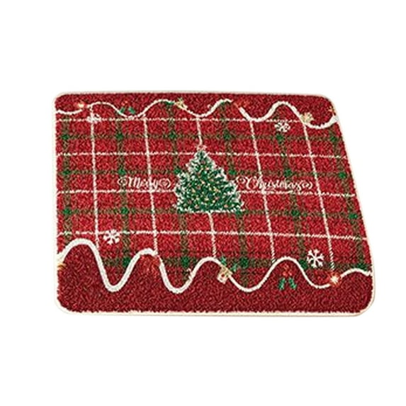 Christmas Sofa and Chair Cushion with Plush Fabric, Non-Slip Backing, Festive Snowflake and "Merry Christmas" Decorations for Holiday Home Decor