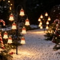 thumbnail image 1 of Christmas Solar Bell Stake Light, One Plastic Solar Yard Stake Light with a Bell-Themed Christmas Design, for Garden, Lawn, Pathway, Patio, Porch, and Christmas Outdoor Lighting, Style B, 1 of 5