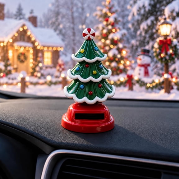 Christmas Solar Dancing, Solar Powered Shaking Head Figures, Solar Dancing Christmas Tree, Car Dashboard Dancer, Solar Powered Swinging Head Dashboard Bobbleheads, Novelty Gag Gift