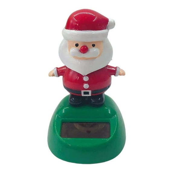 Christmas Solar Dancing Toys - Solar-Powered Shaking Head Figures, Elk, Santa, Snowman, Penguin & Tree, Fun Car Dashboard Interior, Office Desk, Windowsill & Home Decorations