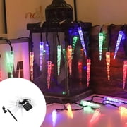 Christmas Solar Icicle String Lights, 30 LED Waterproof Holiday Decorations, Energy-Saving Hanging Lights for Trees, Windows, Porch, Fence, Garden, Party