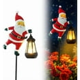 thumbnail image 1 of Christmas Solar Kettle Lights Garden Lawn Decorative, Solar Powered Santa Watering Can Ground Lamp, Outdoor Lighted Holiday Displays, Xmas Decor, 1 of 15