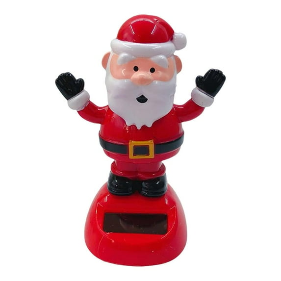 Christmas Solar Powered Dancing Toy, Christmas Santa Snowman Elk Nodding Solar Toys, Car Shaking Head Dancer Doll, New Nodding Solar Toys Decor for Home/Office/Car/Window Ornaments W7C3