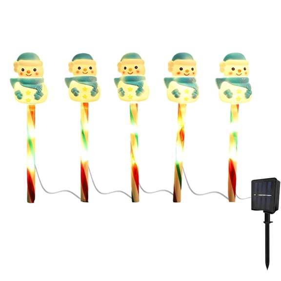 Christmas Solar Powered Ground Lights with Waterproof, for Outdoor Holiday Decor in Gardens and Pathways, for Christmas and Winter Celebrations