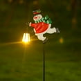 thumbnail image 1 of Christmas Solar Snowman Garden Lawn Decorative Lights,Garden Solar Light Christmas Ground Light Outdoor Xmas Yard Decor Lamp for Outside Gardens Gift Lawn Patio, 1 of 8