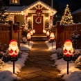 thumbnail image 1 of Christmas Solar Stake Light, Water-Proof Outdoor Solar Christmas LED Decorations with Santa for Patio Yard Lawn, Holiday Party Decor, 1 of 6