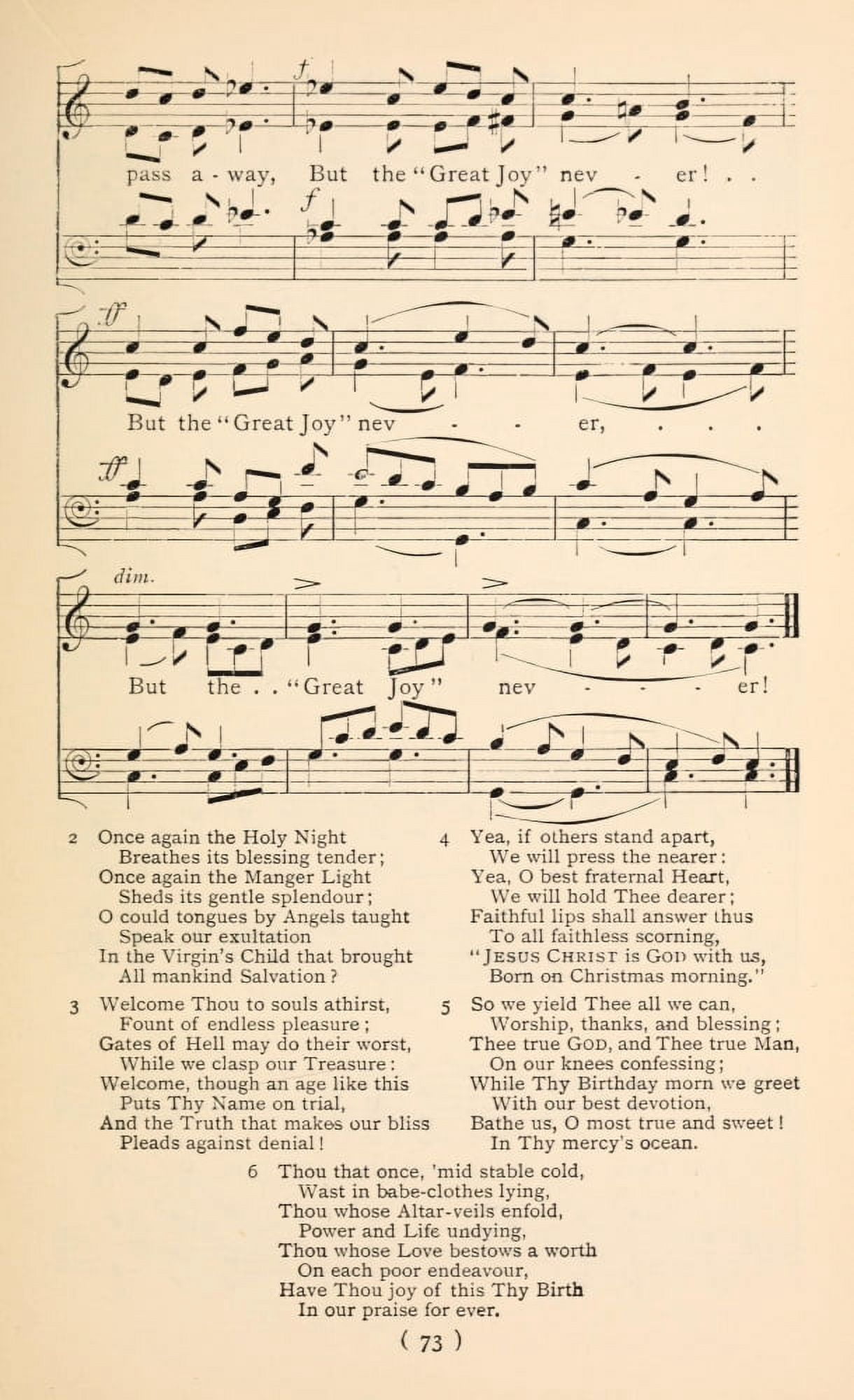 Christmas Song 2 Christmas Carols New & Old 1850 Canvas Art - (24 x 36)